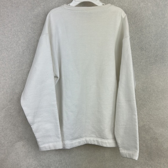 Hanes Her Way Girls Vintage Sweatshirt Merry Christmoose Reindeer Size L (10-12) - Picture 4 of 5